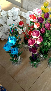 grosir bunga hias akrilik tanpa vas