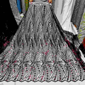 Bahan Kain Tile Lace Wen Full Payet Spanggel: Desain Elegan & Kualitas Tinggi