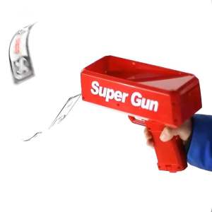 Ready Stock - Super Gun Cash Cannon & Money Gun - Mainan Pistol Wang Kertas - Cash Rain