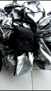 Raincover Tas Bagasi Sepeda Motor Trail & Tas Pinggang Sepeda Goes Tasturing