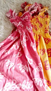 5pcs smocked dresses assorted designs clothes for baby girl 1-3yr old