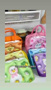 TV27 3D Lunch Box Bag Tas Bekal Anak Karakter Cooler Makanan Tempat Penyimpan Tahan Panas tahan dingin anti tumpah
