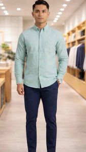 Mens Premium Cotton Long Sleeve Shirt | Slim Fit Casual and Office Wear | S–4XL Malaysia