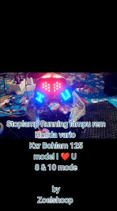 stoplamp runinng VARIO KZR bohlam 125 model I Love U auto 10 Mode soket sudah PNP tinggal colok