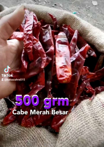 Cabe MERAH BESAR [ SUPER BAGUS] 1kg kering impor Tidak pedas