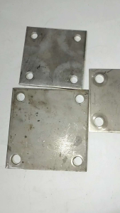 Bản mã inox mặt bích inox 304 bản mã vuông 10x10 12x12 15x15 20x20 cm dày 5ly hàng chuẩn 304