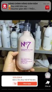 Kem ủ tóc phục hồi N7 Keratin Protein mềm mượt 500ml