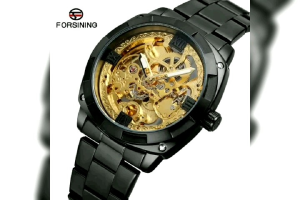JAM TANGAN FORSINING 57 ORIGINAL MEKANIK OTOMATIS FULL STAINLESS