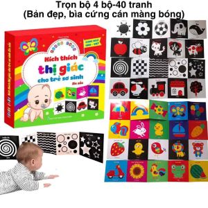 [HCM] Combo 4 bộ (40tranh) Thẻ học Zic Zắc Kích Thích Thị Giác Cho Trẻ Sơ Sinh - Flash Card Song ngữ Anh - Việt. Đồ chơi giáo dục sớm cho trẻ sơ sinh