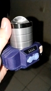 Senter Kepala ZOOM 50 WATT Mitsuyama MS-245P Cahaya PUTIH Headlamp Sorot Jauh Dekat