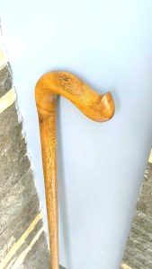 Tongkat jalan kayu kelor Jawa motif payung C293