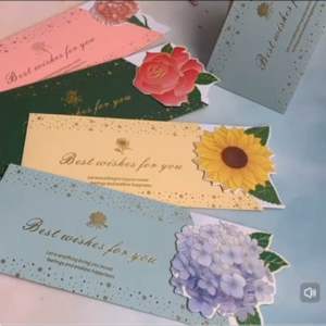 [MY STOCK] Warmest Flower Greeting Gift Birthday Mothers Day Wishing Card with Envelope