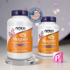 NOW Foods Magtein Magnesium L Threonate Cognitive Support 90s 180s Veg Capsules