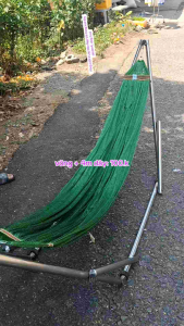 Võng xếp - võng lưới 2 Lớp Đầu Cán Thép 24cm Cỡ Lớn Hàng Cao Cấp- Võng Lưới Mềm Dày 2 Lớp