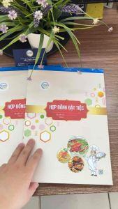 Hợp đồng đặt tiệc khổ A4 - 2 liên - 50 bộ/ quyển