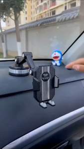 Holder Mobil 4in1 HM-61 Dudukan Handphone Universal Untuk Pemasangan Di Dashboard Kaca Meja Lemari Bisa Potrait Landspace 360 Derajat