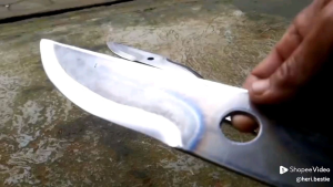 Pisau Mesin Potong Rumput Baja Gendong Panjang 40cm