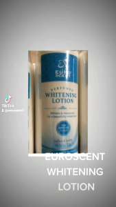 Euro Scent Perfumed Whitening Lotion - Whitens & moisturizes for a beautifully radiant skin - Infused with White Tea - New improved formula