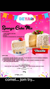 tepung kek premix vanilla