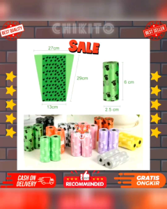 CHIKITO KANTONG SAMPAH PLASTIK MOTIF PAWN ISI 15 PCS