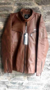 Jaket Semi Kulit Karlit Tebal Motif Bordir Sayap Garuda Bahan Sintetis Bagus Tebal Awet Tahan Lama