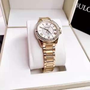 Đồng Hồ Nữ Bulova 98R235 Quartz Size 32 Gold