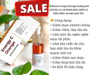Serum Mụn Đường Đen Mẫu Mới Fcort Energy C Orange Extra Recovery Chính Hãng 5ml