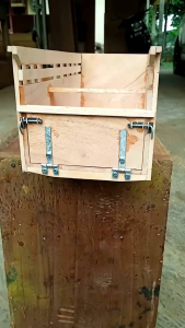 bak miniatur truk plastik p23cm pintu bisa di buka