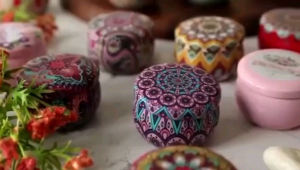 Scented Candle/Dry Flower Handmade Natural Soy Aromatherapy Wax 6 Kinds Fragrance [SG Seller]