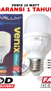 BOHLAM LAMPU LED STARLU VENIX 10WATT CAHAYA PUTIH/BOLA LAMPU LED BOHLAM LAMPU RUMAH STARLUX SNI 10 W