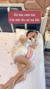 Gối bầu cánh tiên kèm gối phụ gối bà bầu cánh tiên dành cho mẹ bầu