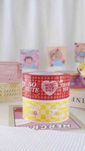 [เทปลายน่ารัก เทปปิดกล่องพัสดุ ยาว 90 หลา 💕] พร้อมส่ง