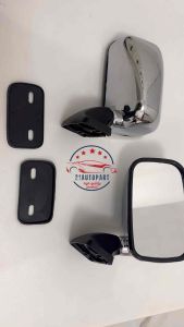 Spion Mobil Universal Oval Untuk Mobil Sedan / Minibus / Angkot Chrome Harga Sudah SET