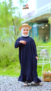 GAMIS DRESS ANAK BAHAN CRINCLE