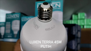 LUXEN TERRA LAMPU LED BULB 20W 25W 35W 45 WATT CAHAYA PUTIH / KUNING WARM WHITE 3000K SNI GARANSI 1 TAHUN