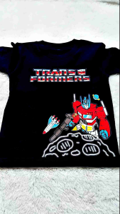 Baju Kaos Distro Anak Transformers Robot Keren Anak Laki Laki usia 1-10 tahun Katun 30s DTF