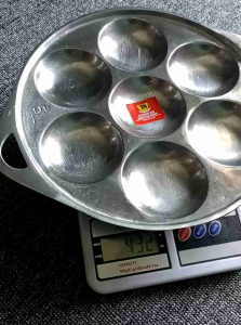 Cetakan Serabi CEPER JUMBO 7 Lubang / Cetakan Kue Kamir Dorayaki Apem Selong / Cetakan Surabi