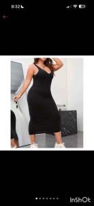 VNLD - Sleeveless V-Neck Maxi Dress for Casual with Knitted Fabric