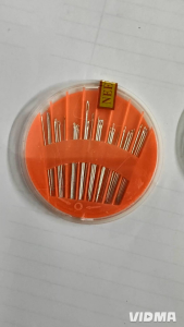 Jarum Jahit Tangan Sewing Hand Needle Compact in Orange Green and Blue Cases