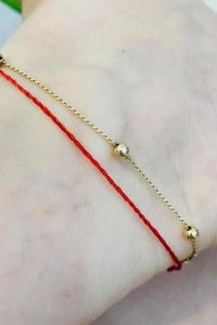 Lắc chân chỉ đỏ nhà Phật bình an may mắn điều chỉnh dễ dàng theo size