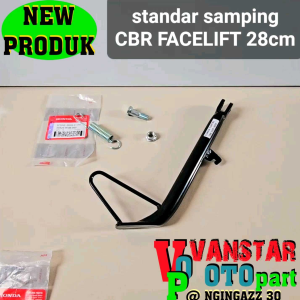 standar samping CBR 150 panjang 28cm model ori pnp megapro nsr xabre lengkap siap pakai