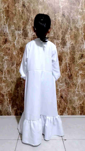 Zahira gamis anak putih terbaru kekinian milenial