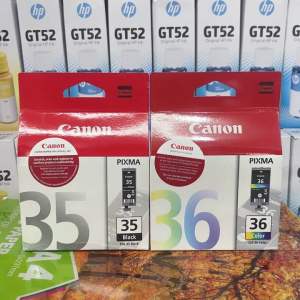 Brandnew Genuine Ink cartridge Black 35 and Colored 36