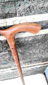 Tongkat Jalan Kayu Nagasari Model Cula Profil Premium C06