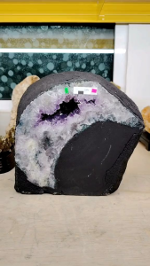 Natural Brazil Amethyst Crystal Cave Ornament