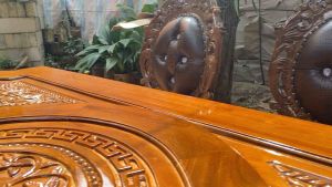 COD Meja Makan Ukir Jok 6 Kursi