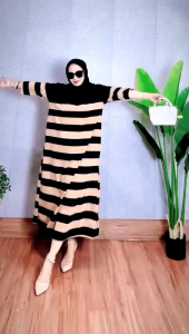 GAMIS SALUR  TERBARU BY JEVANNI GAMIS KAOS TERNYAMAN GAMIS KAOS SALUR MOTIF BARU LD 110