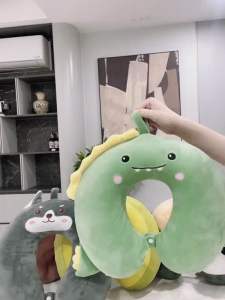 Gối kê cổ chữ U có khuy bấmgối cổ tiện dụng chống mỏi cổ cao cấp