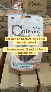 (GIÁ TỐT/DATE MỚI) CATSRANG 3KG - Thức ăn hạt cho mèo mọi lứa tuổi nhập khẩu Hàn Quốc chính hãng