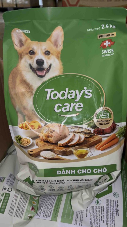 [200g/1.2kg/2.4kg] Todays Care Dog - Thức ăn hạt cho chó mọi lứa tuổi công thức tiêu chuẩn Vàng hỗ trợ phát triển toàn diện